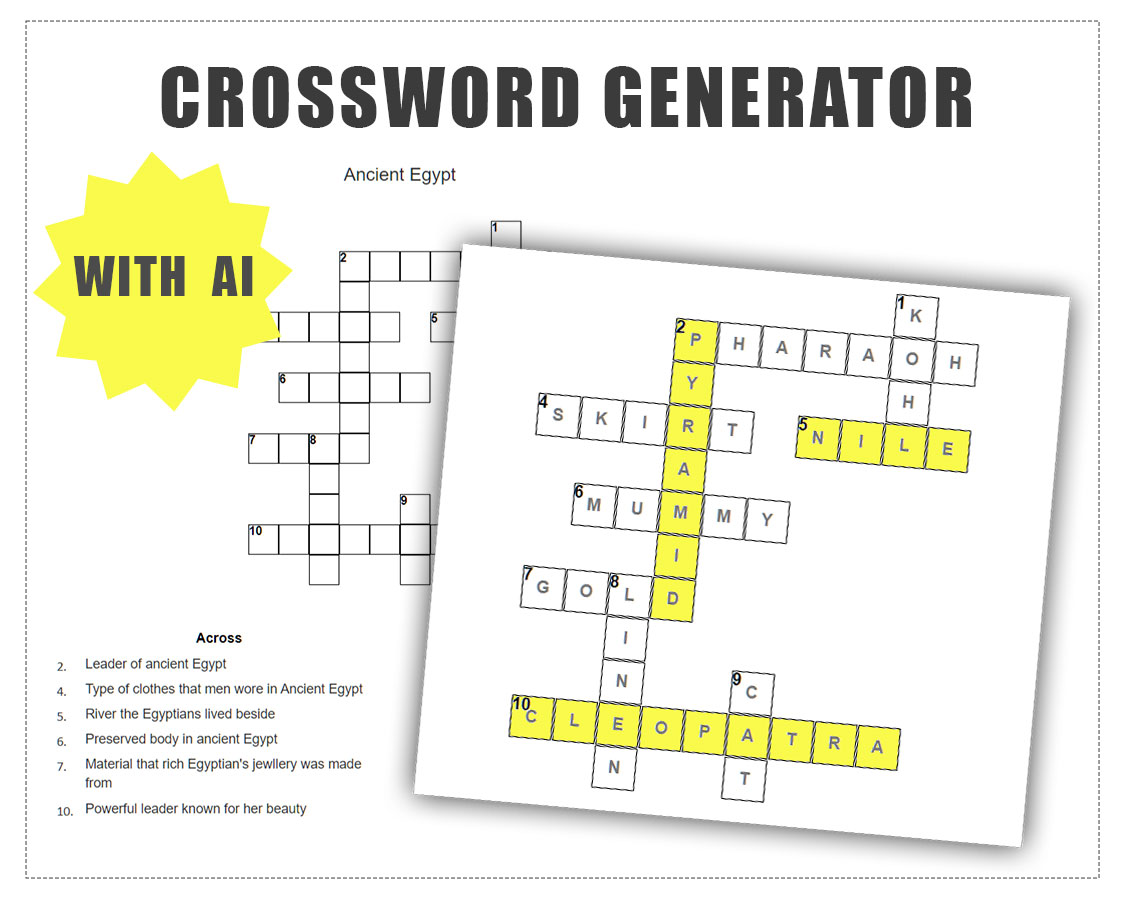 verkiezen Waden dagboek Kruiswoordraadsel Generator