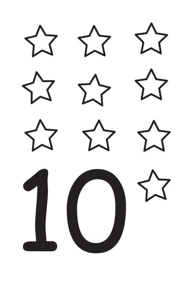 10 Kleurplaat 10