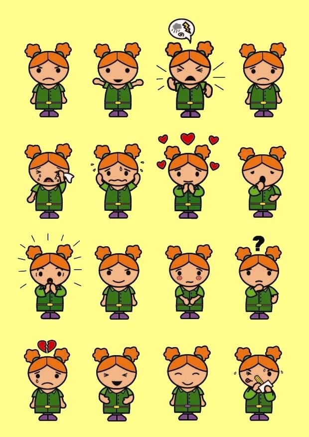 16 emoties Afbeelding 16 emoties