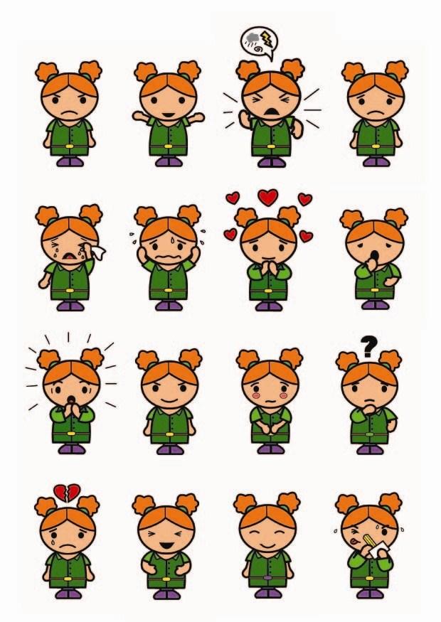 16 emoties Afbeelding 16 emoties