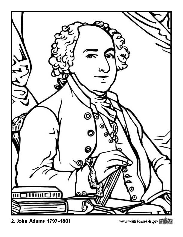 02 john adams Kleurplaat 02 john adams