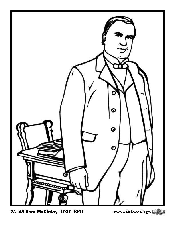25 william mckinley Kleurplaat 25 william mckinley