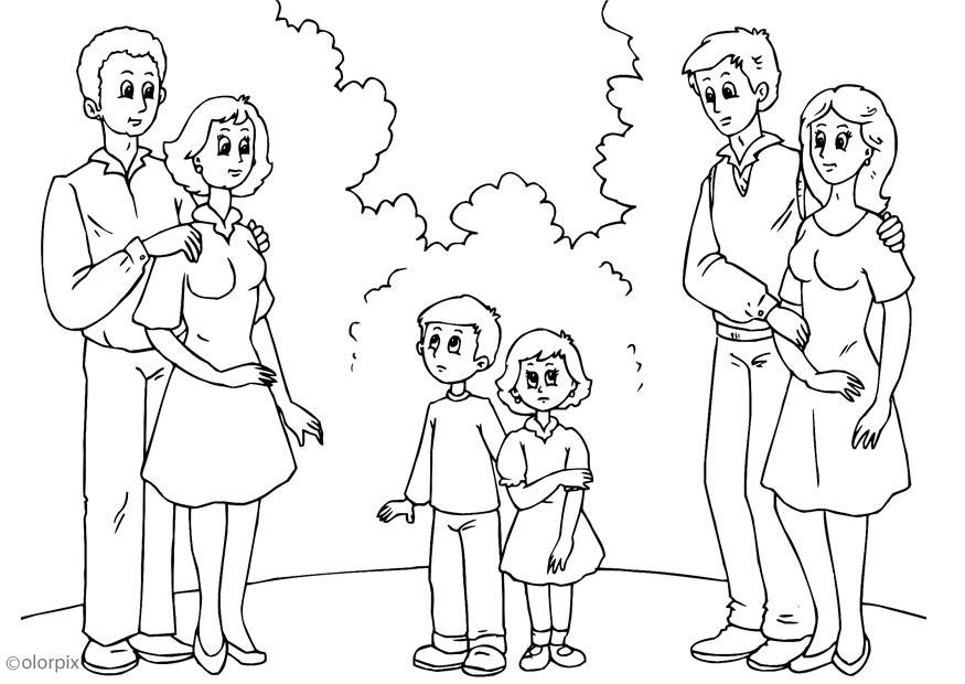 3. ouders-met-nieuwe-partner Kleurplaat 3. ouders-met-nieuwe-partner