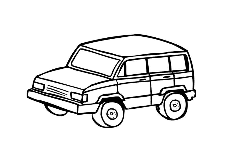 4x4 Kleurplaat 4x4
