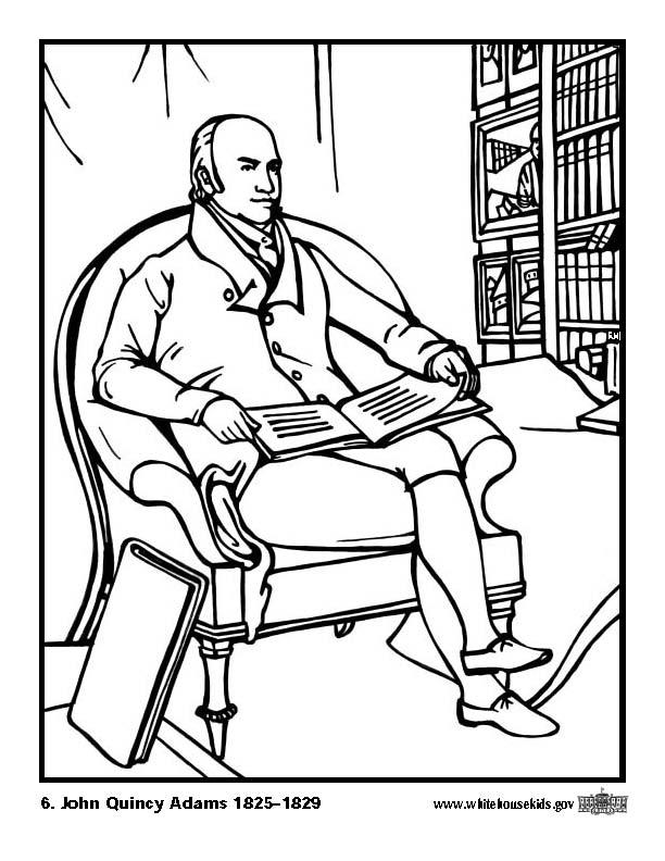 06 john quincy adams Kleurplaat 06 john quincy adams