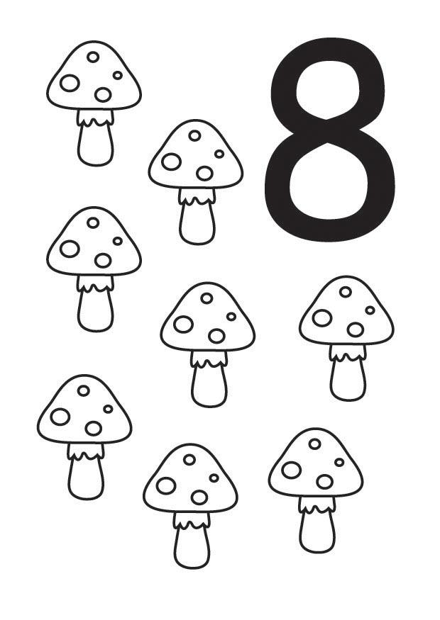 8 Kleurplaat 8