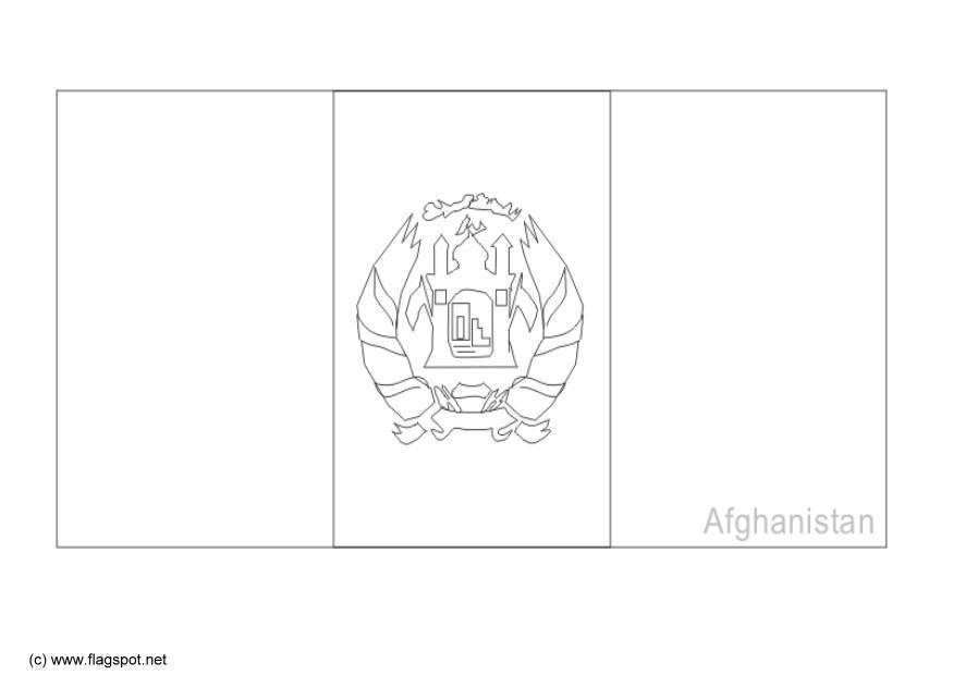 afghanistan Kleurplaat afghanistan