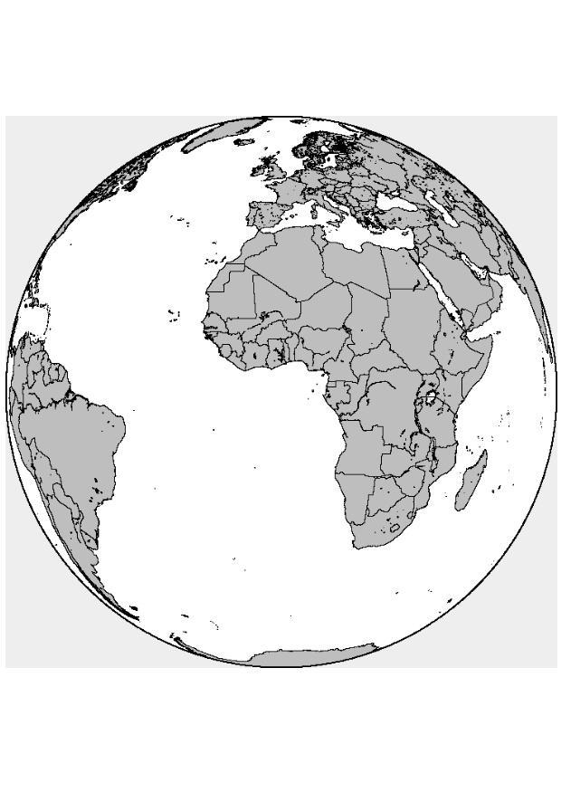 afrika-europa Kleurplaat afrika-europa