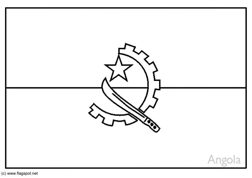 angola Kleurplaat angola