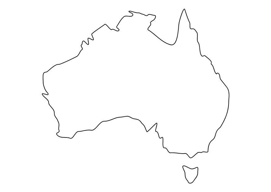 australie Kleurplaat australie