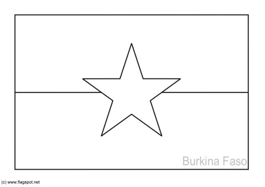 burkina faso Kleurplaat burkina faso