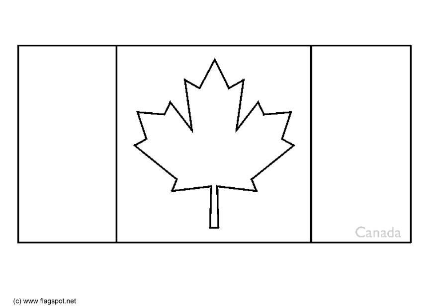 canada Kleurplaat canada