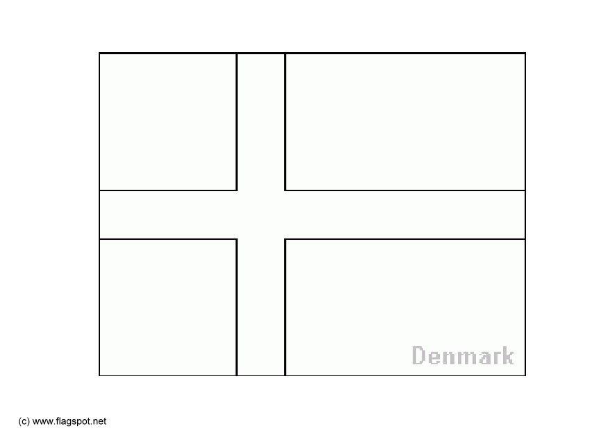 denemarken Kleurplaat denemarken