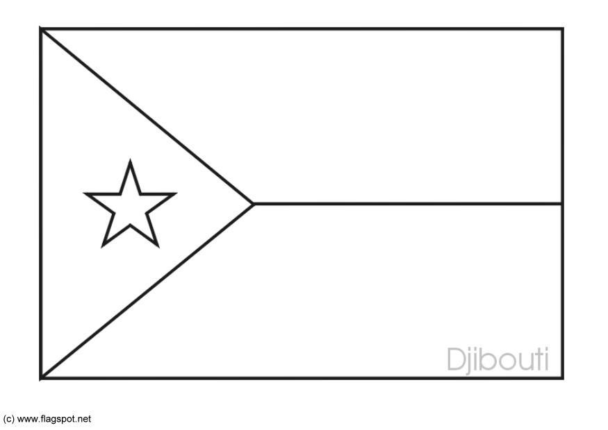 djibouti Kleurplaat djibouti