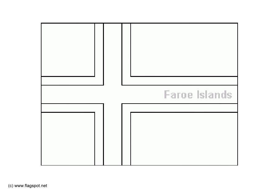 faroer eilanden Kleurplaat faroer eilanden