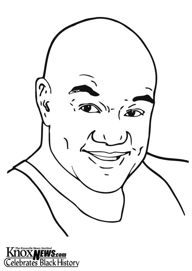 george foreman Kleurplaat george foreman