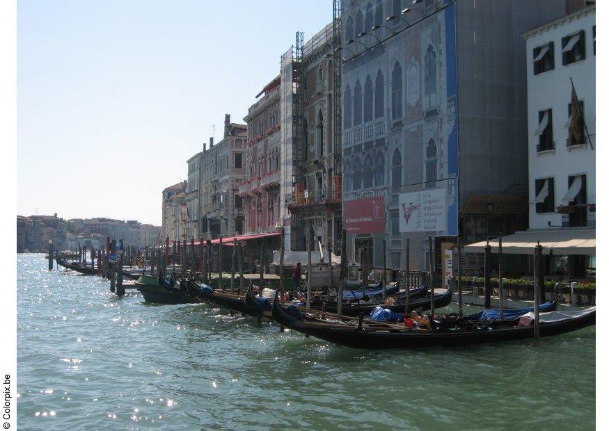 gondels aan grand canal Foto gondels aan grand canal