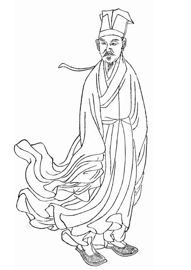 huang tingjian Kleurplaat huang tingjian