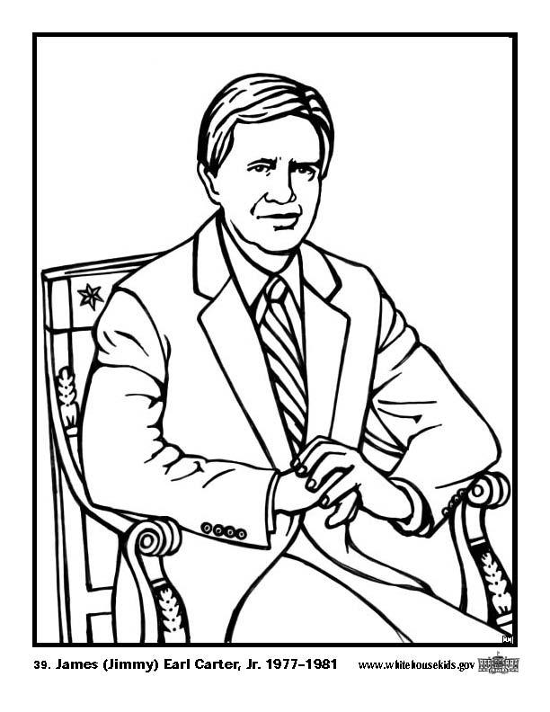 39 james jimmy earl carter jr. Kleurplaat 39 james jimmy earl carter jr.