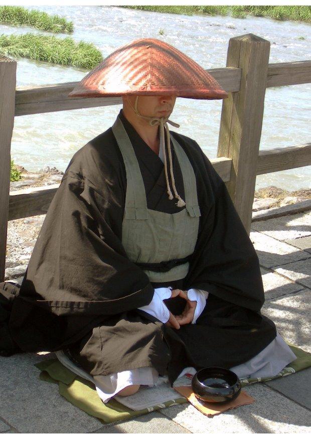 Foto japanse boedhistische monnik