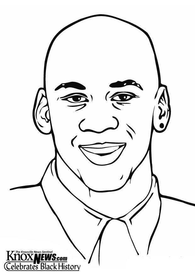 michael jordan Kleurplaat michael jordan