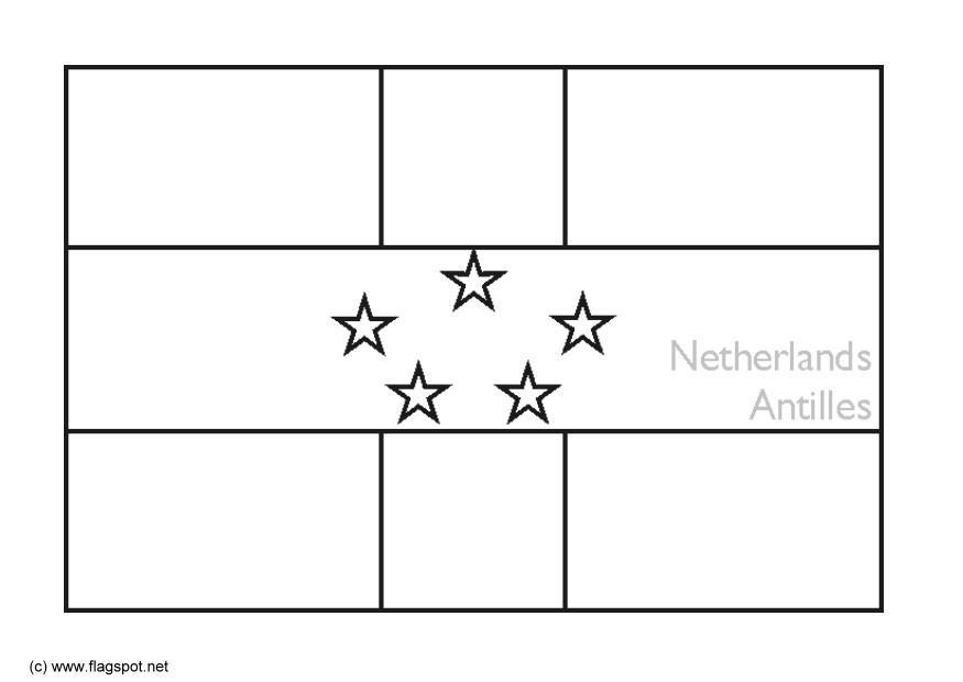 nederlandse antillen Kleurplaat nederlandse antillen