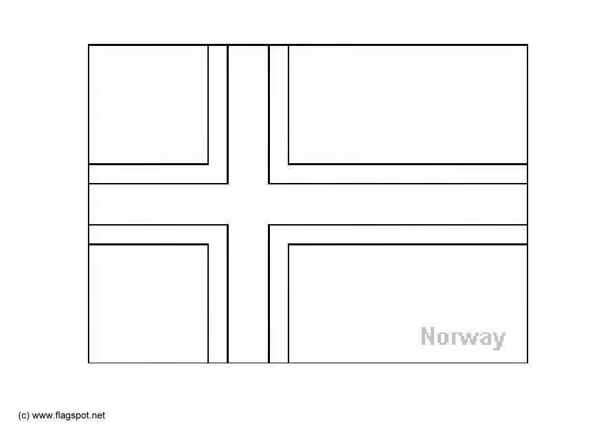 noorwegen Kleurplaat noorwegen