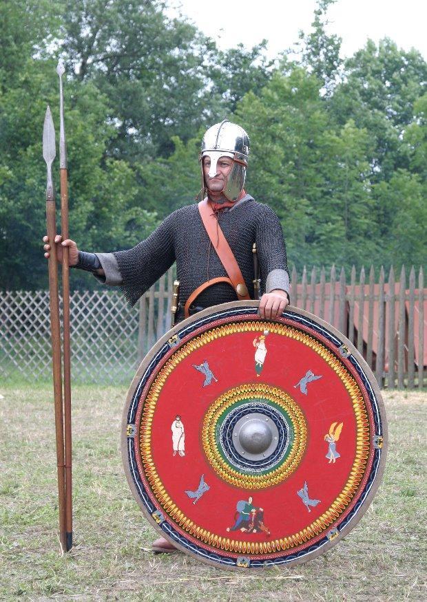 romeins soldaat einde derde eeuw ac Foto romeins soldaat einde derde eeuw ac