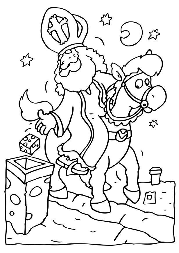 sinterklaas Kleurplaat sinterklaas