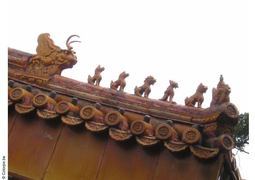 Foto verboden stad - detail dak