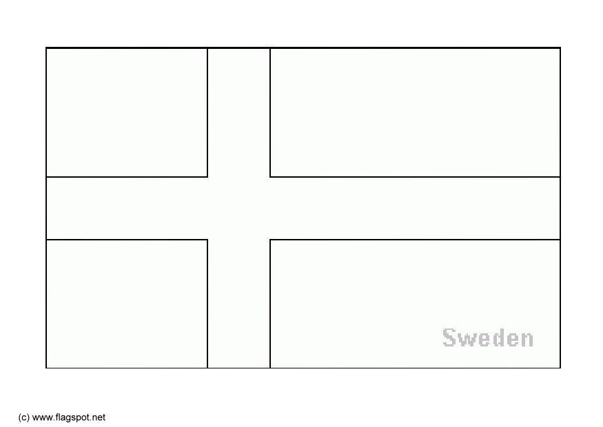 zweden Kleurplaat zweden