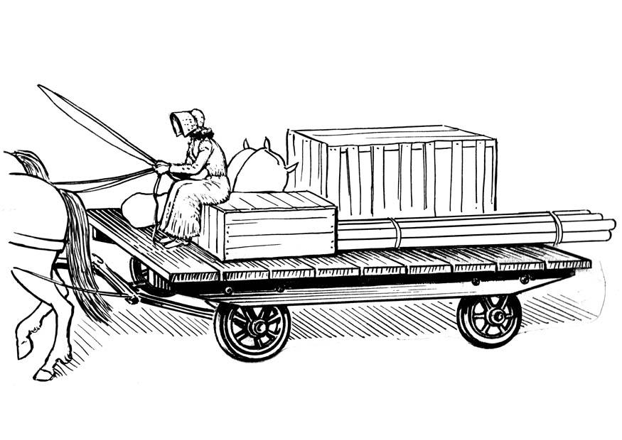 aanhangwagen Kleurplaat aanhangwagen