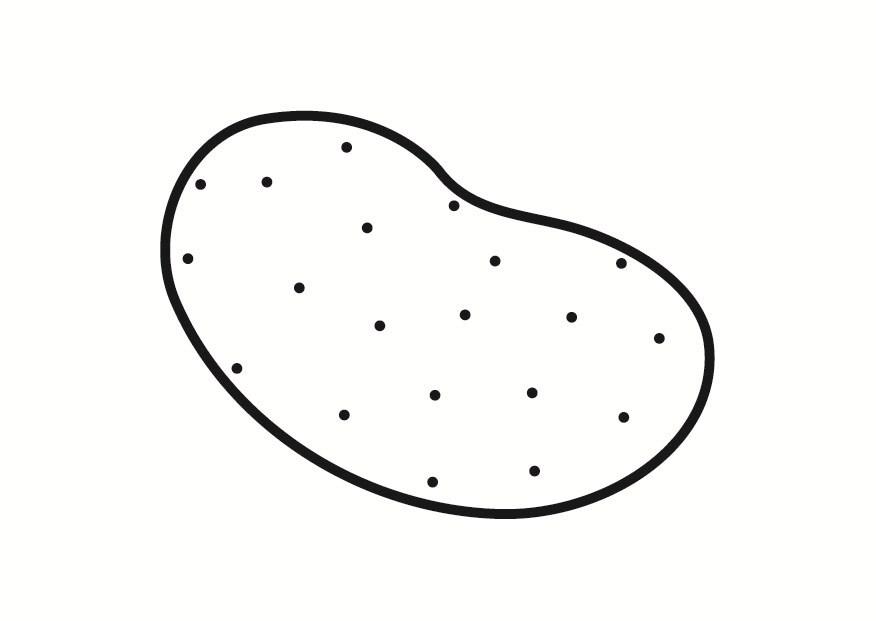 aardappel Kleurplaat aardappel