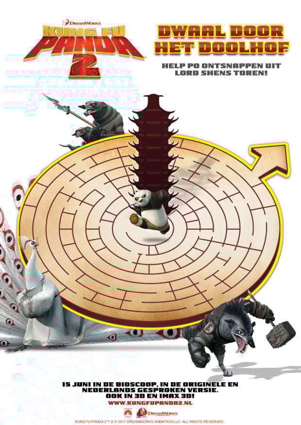 Afbeelding doolhof - kung fu panda 2