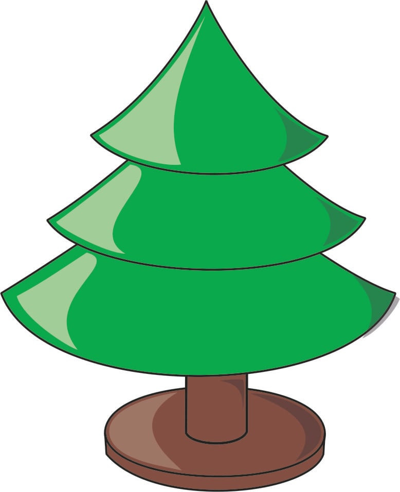 Afbeelding kerstboom leeg