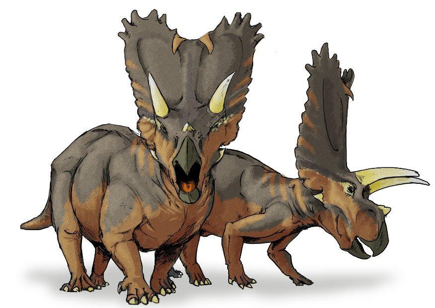 Afbeelding pentaceratops dinosaurus