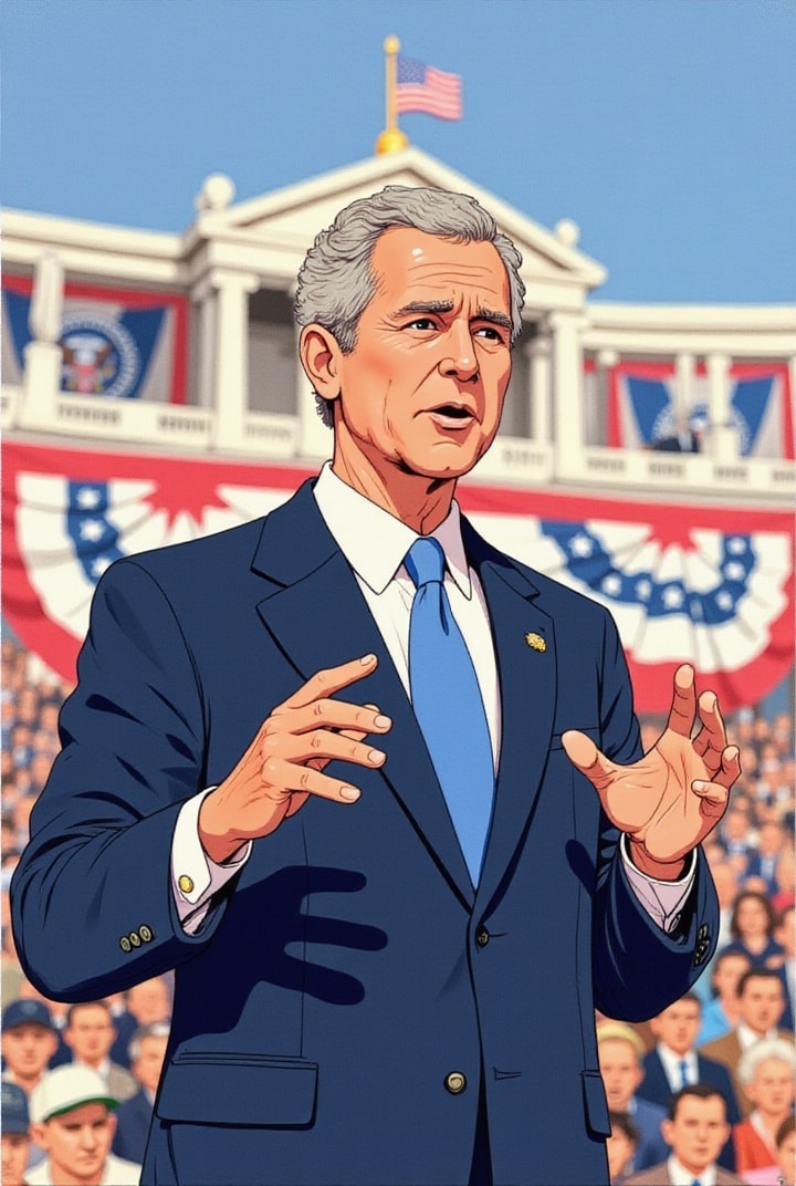 Afbeelding president george w. bush