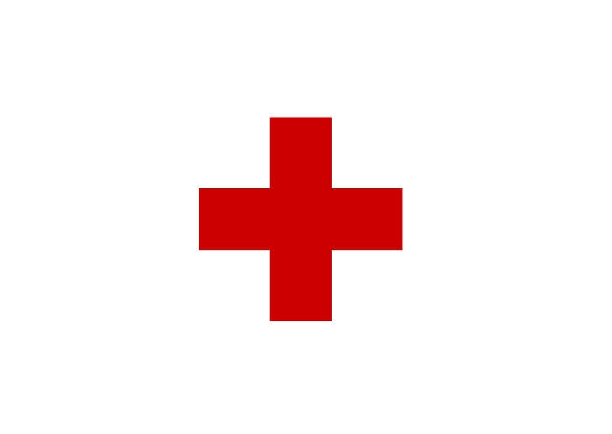 Afbeelding vlag rode kruis