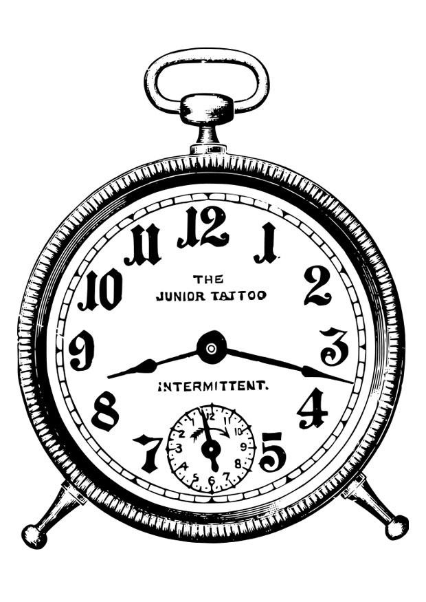 alarmklok Kleurplaat alarmklok