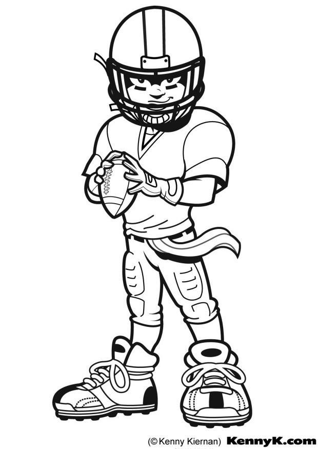 american football Kleurplaat american football