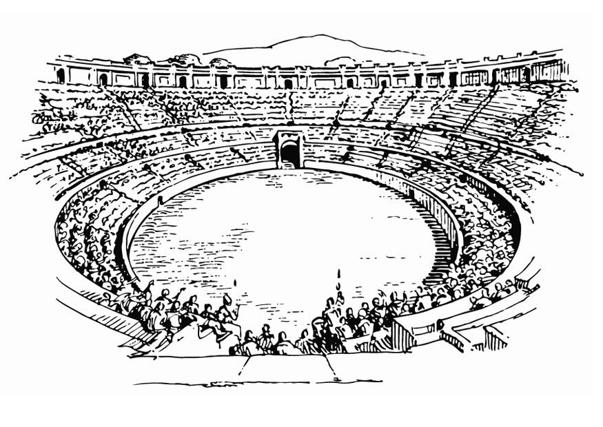amfitheater Kleurplaat amfitheater