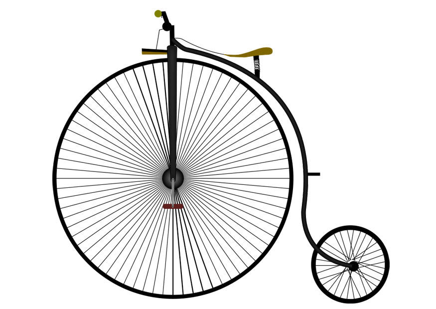 antieke fiets Afbeelding antieke fiets
