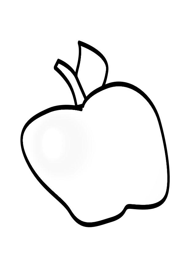 appel Kleurplaat appel