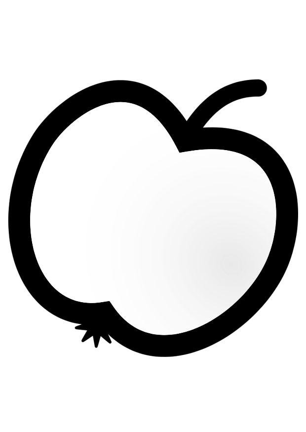 appel Kleurplaat appel