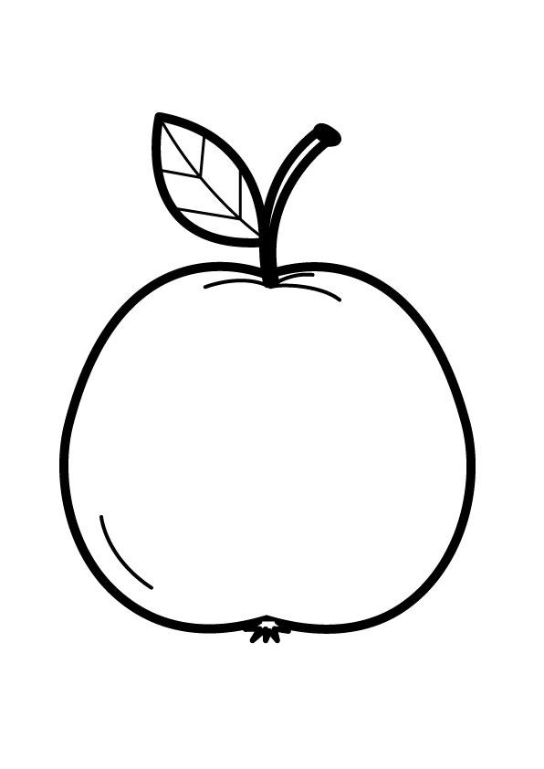 appel Kleurplaat appel