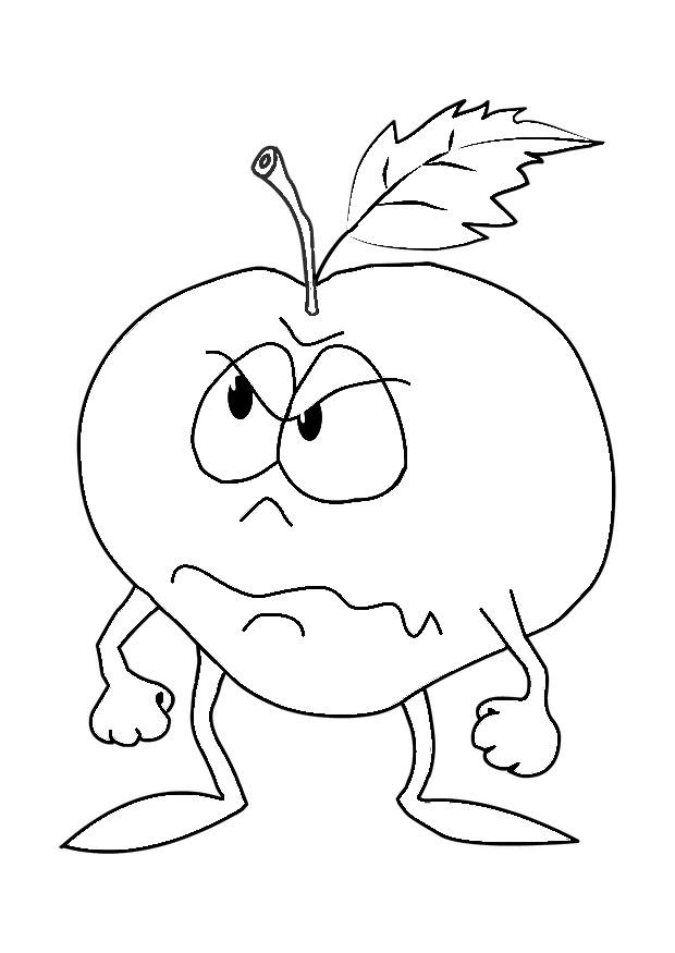 appel Kleurplaat appel