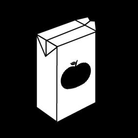 appelsap - brik Kleurplaat appelsap - brik