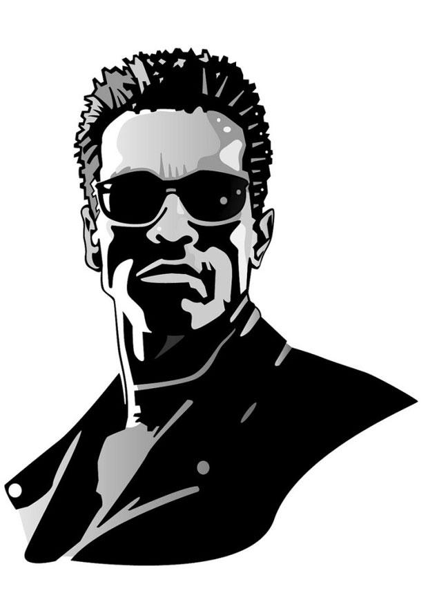 arnold schwarzenegger Kleurplaat arnold schwarzenegger