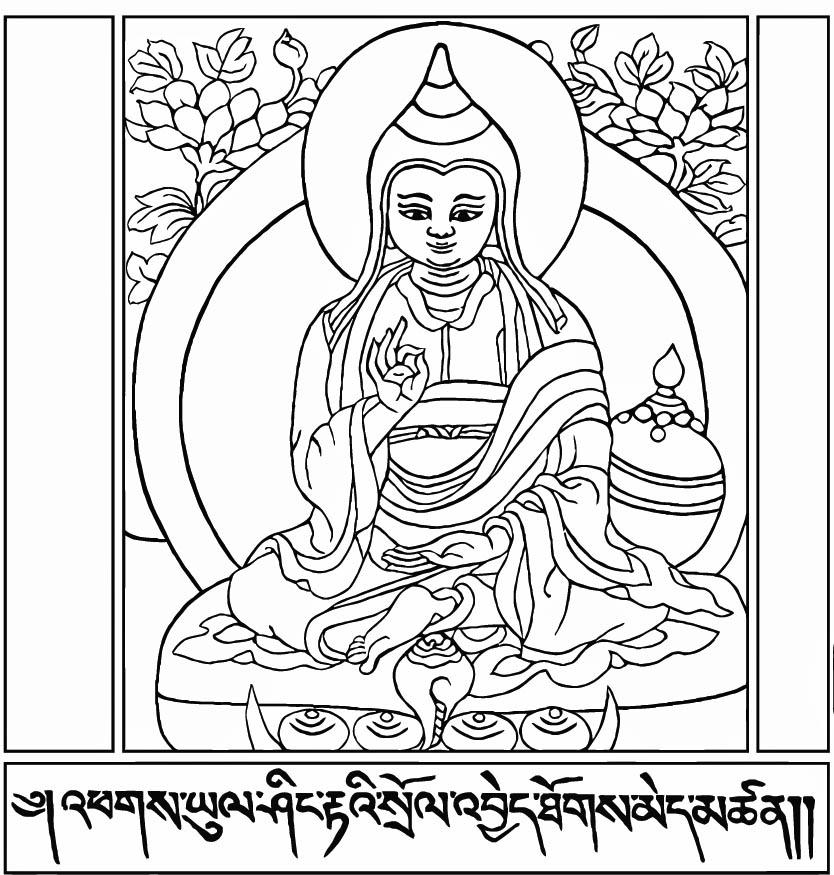 asanga Kleurplaat asanga