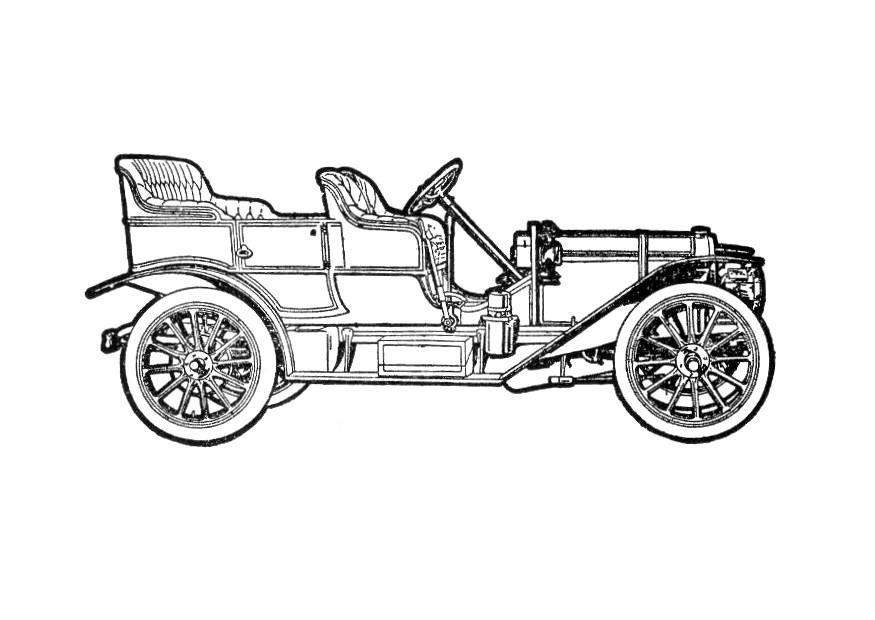 auto Kleurplaat auto